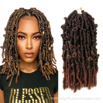 Wholesale Soft Butterfly Locs Crochet Braids Hair Extension Light African Faux loc Hair Pre Looped Butterfly Locs Hair